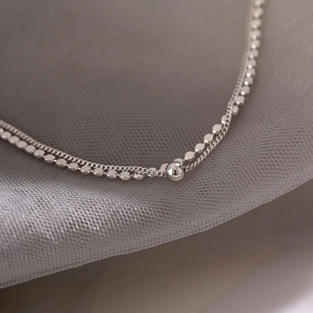 NEW Rose Gold/Sterling Silver Coin Bead Bracelet - Picture 9 of 11